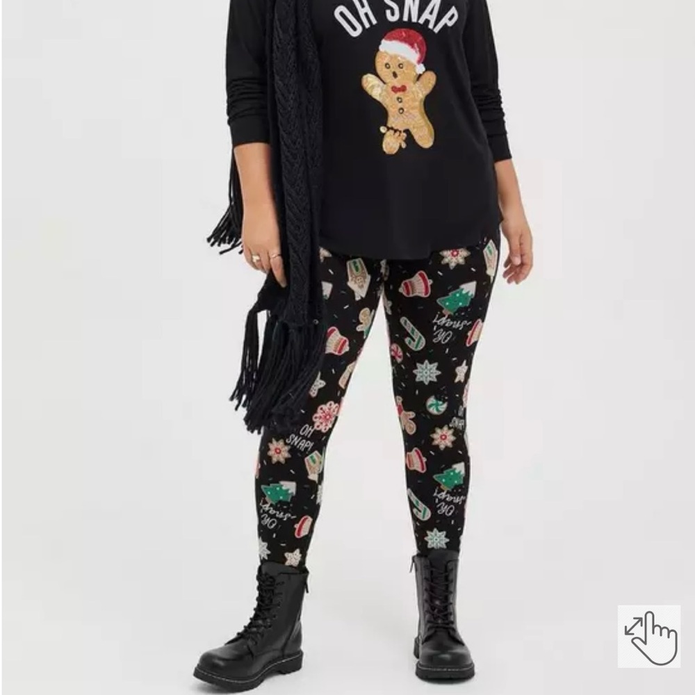 Torrid - Sz 2X Full-Length Signature Christmas Cookie Leggings